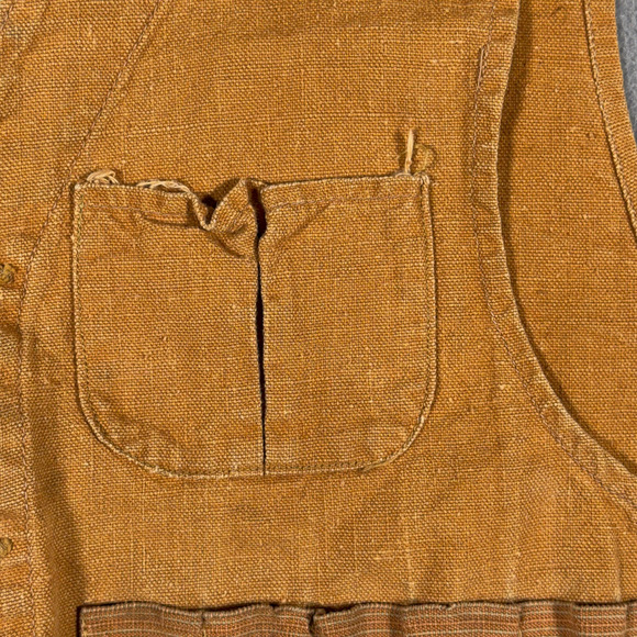 Vintage Montgomery Ward Hunting Vest Adult MEDIUM Brown Duck Canvas Heritage 50s - Picture 8 of 12